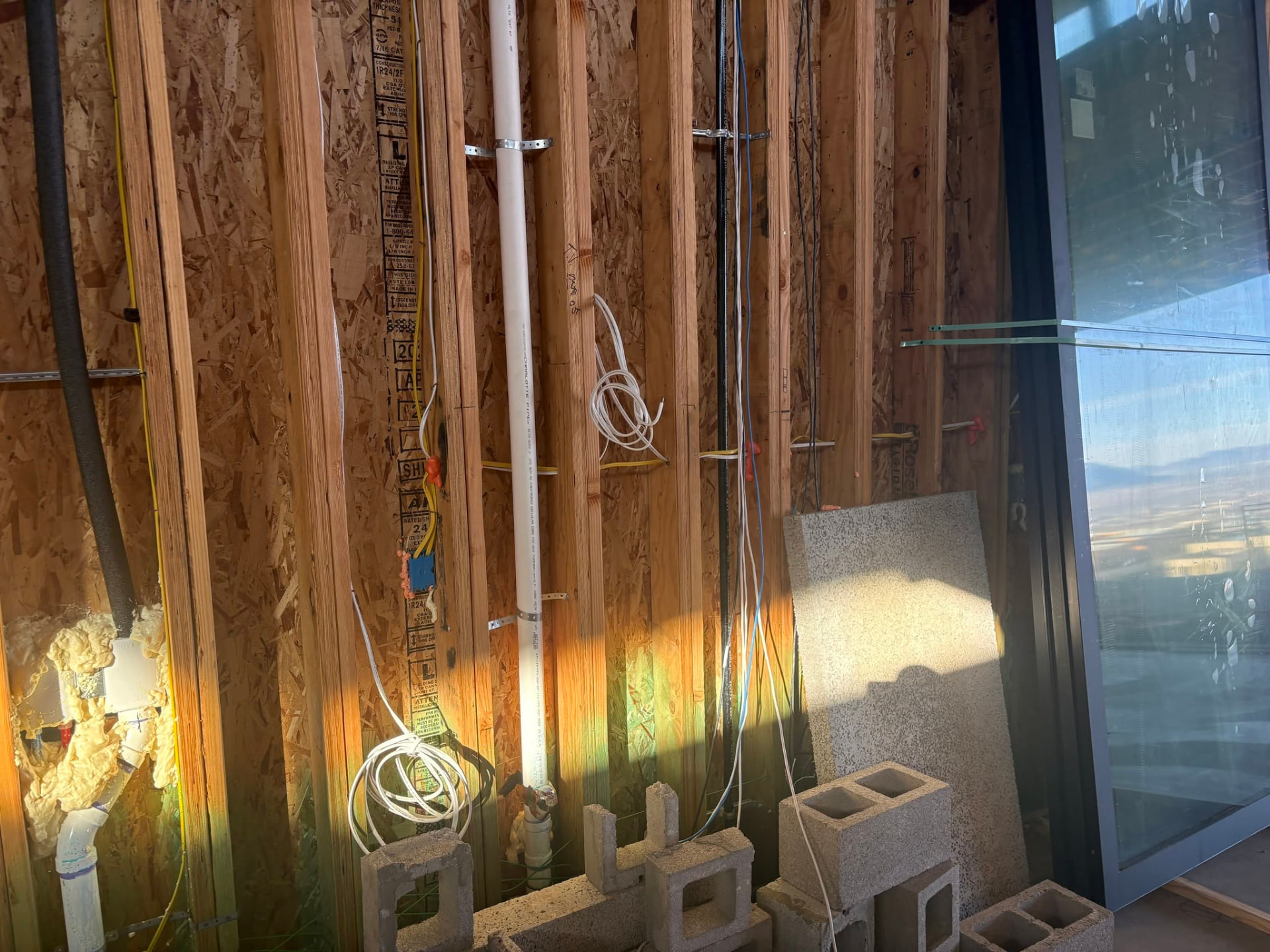 Exposed residential framing and building systems
